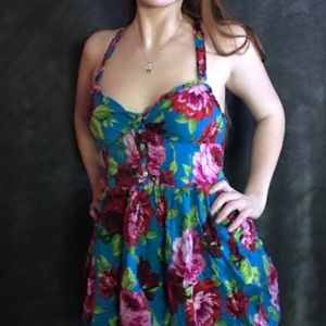 Blue Floral Dress